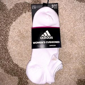 Adidas women cushion compression no show socks 3pk